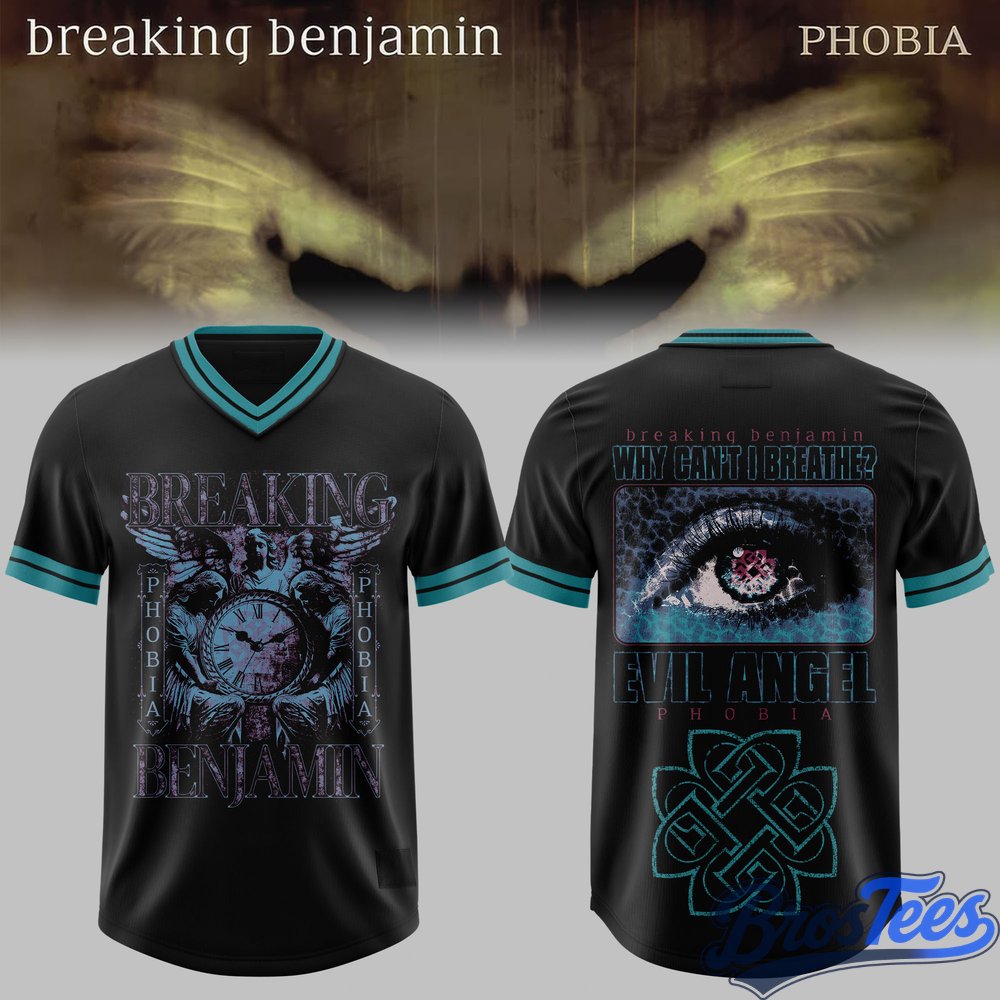 Breaking Benjamin Twenty Years of Phobia Football Jersey
