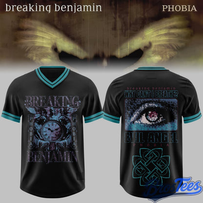 Breaking Benjamin Twenty Years of Phobia Football Jersey