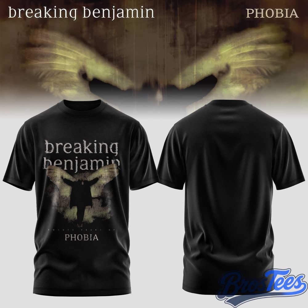 Breaking Benjamin Twenty Years of Phobia T-Shirt 2D