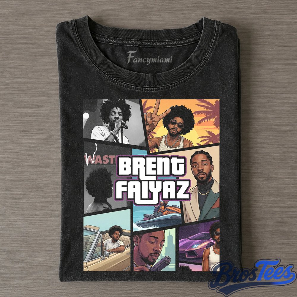Brent Faiyaz GTA Collage Style Tee