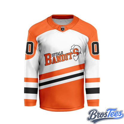 Buffalo Bandits White Custom Hockey Jersey