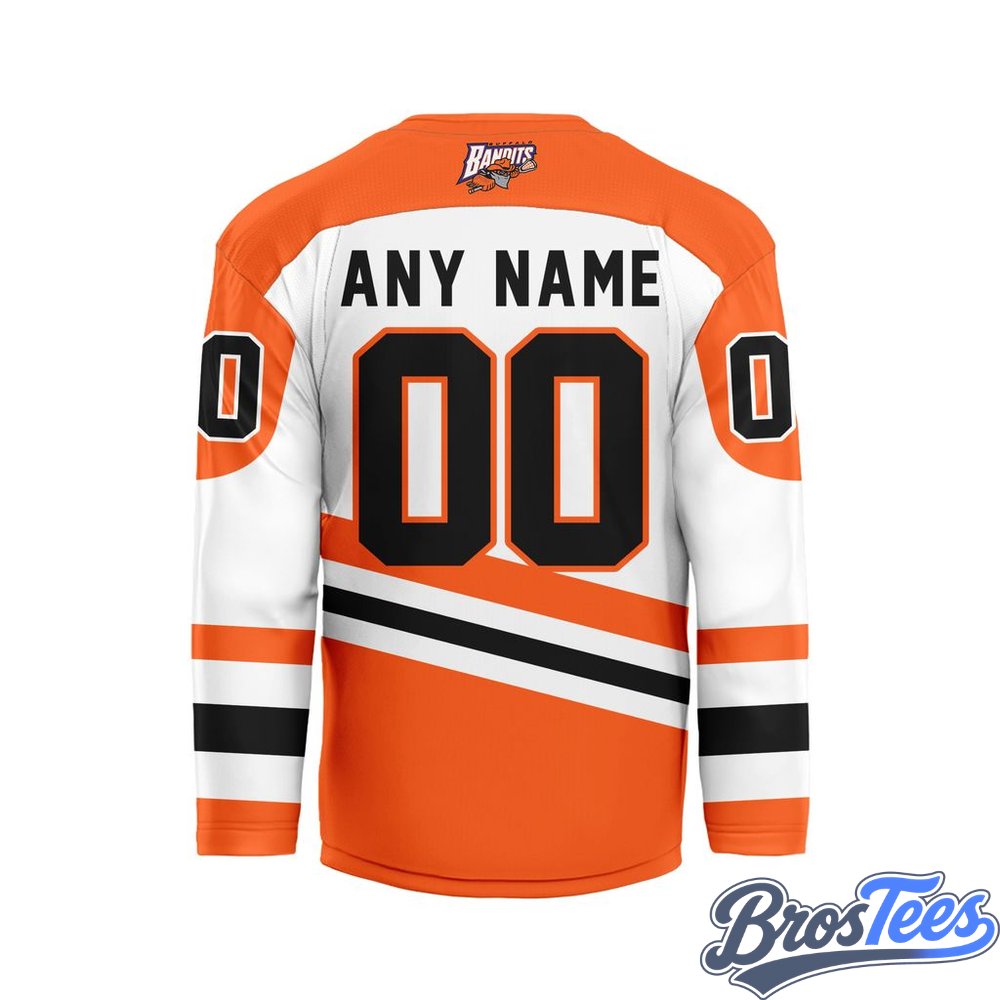 Buffalo Bandits White Custom Hockey Jersey