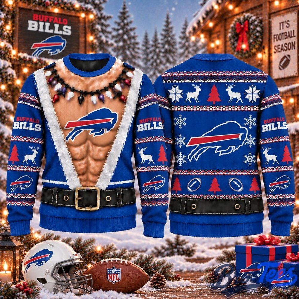 Buffalo Bills Funny Body Christmas Ugly Sweater