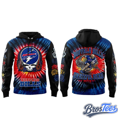 Buffalo Bills Grateful Dead Skeletons Hoodie