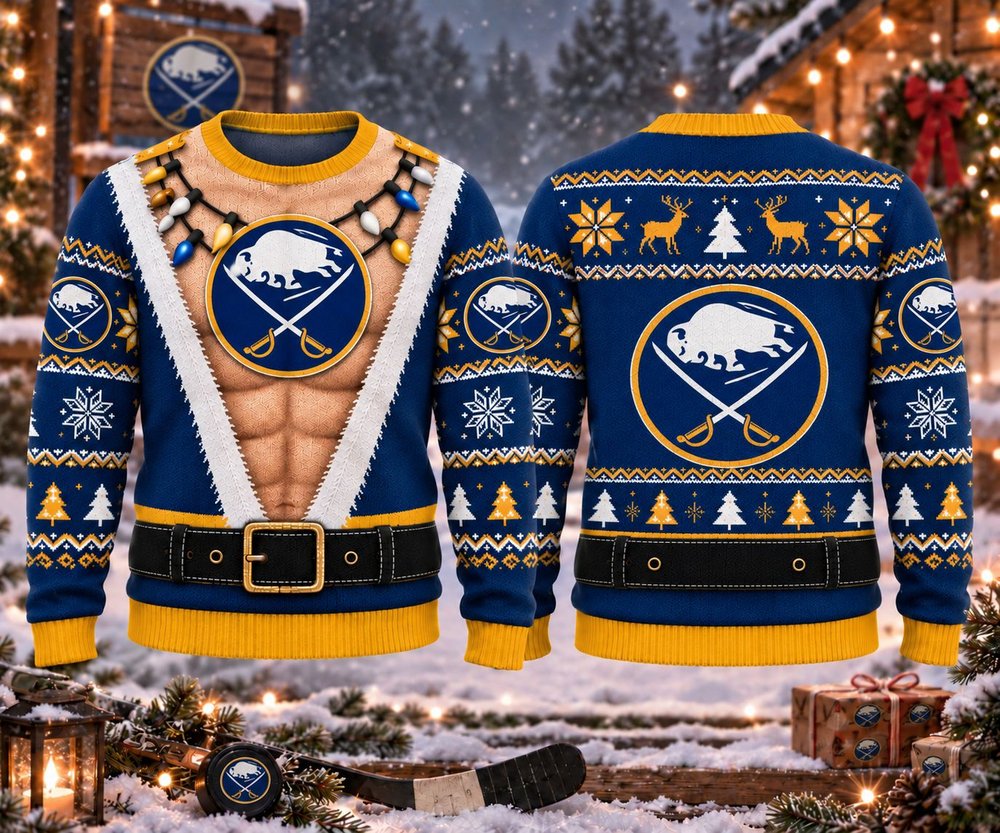 Buffalo Sabres Funny Body Christmas Ugly Sweater