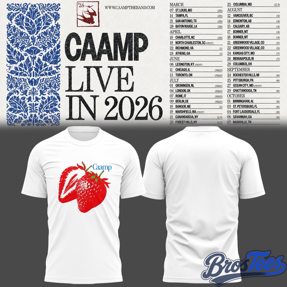Caamp Live in 2026 Special T-Shirt 2D