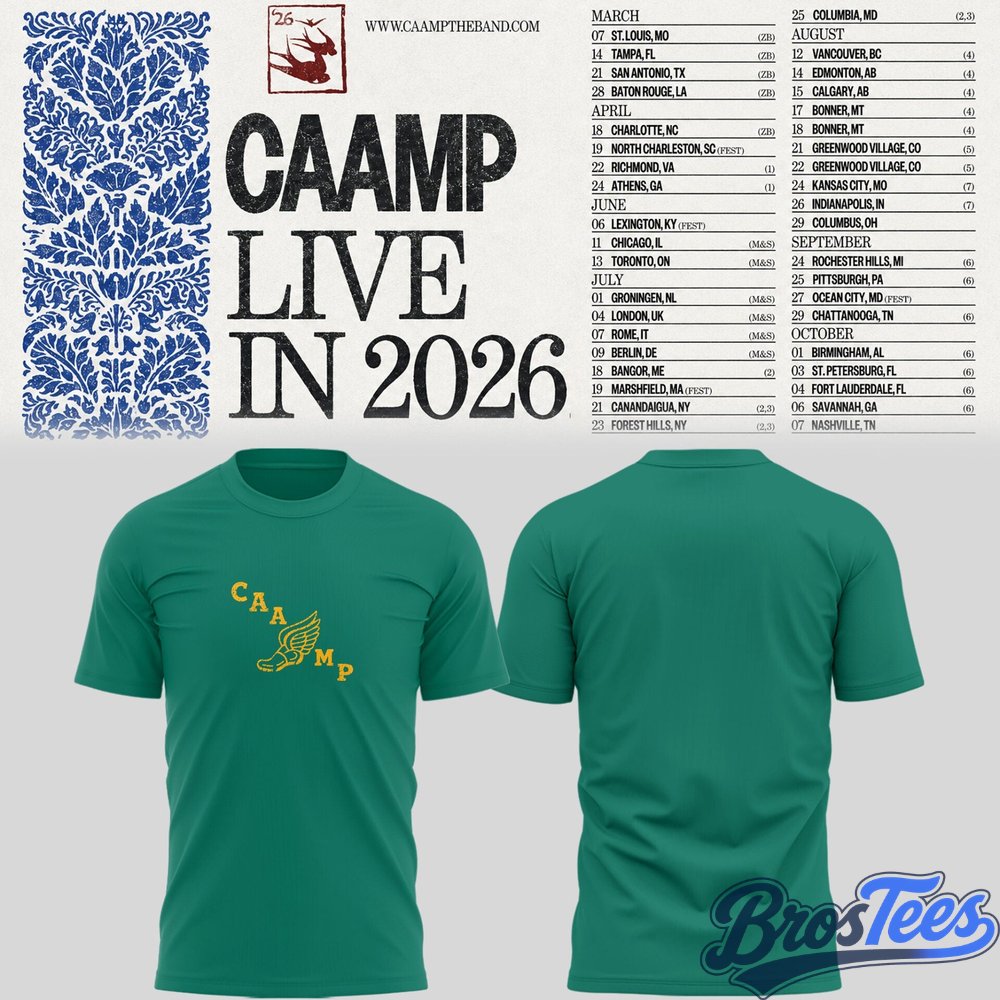 Caamp Live in 2026 Special T-Shirt 2D