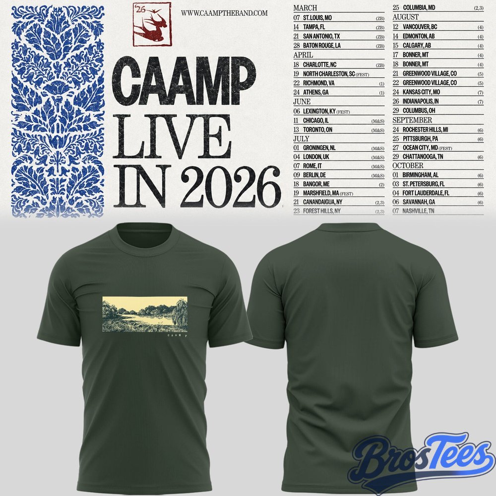 Caamp Live in 2026 Special T-Shirt 2D