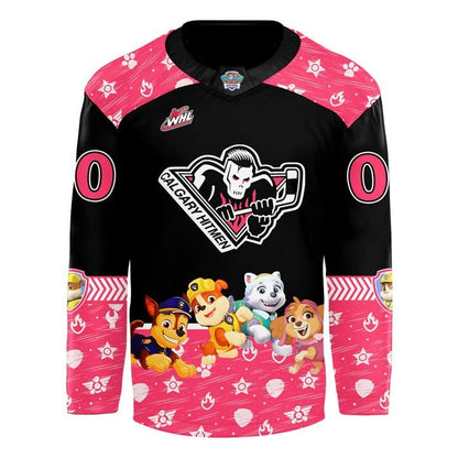 Calgary Hitmen PAW Patrol Night 2026 Custom Hockey Jersey