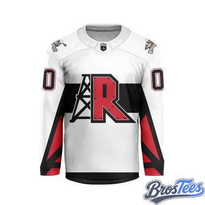Calgary Roughnecks White Custom Hockey Jersey