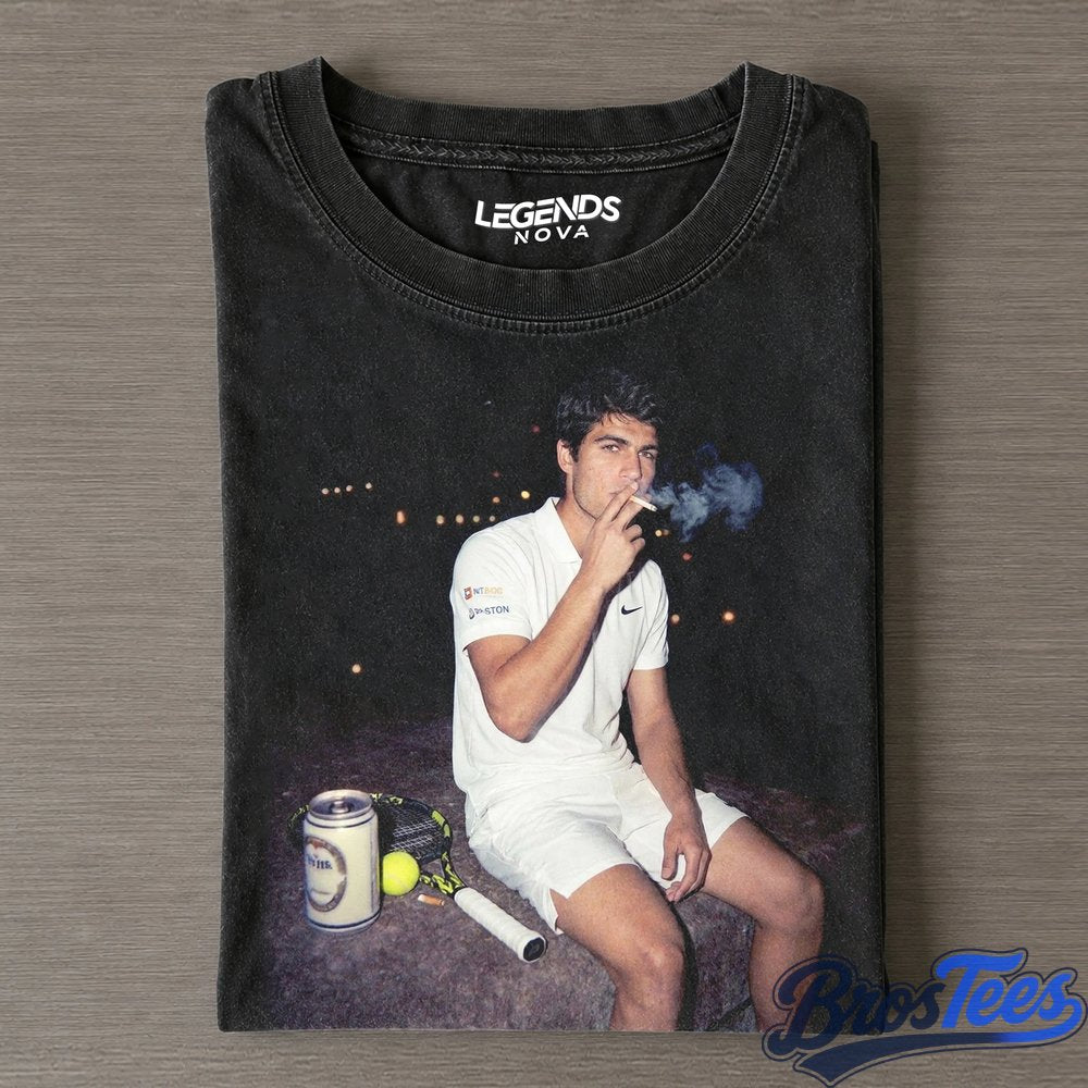 Carlos Alcaraz Drunk & Smoke T-Shirt