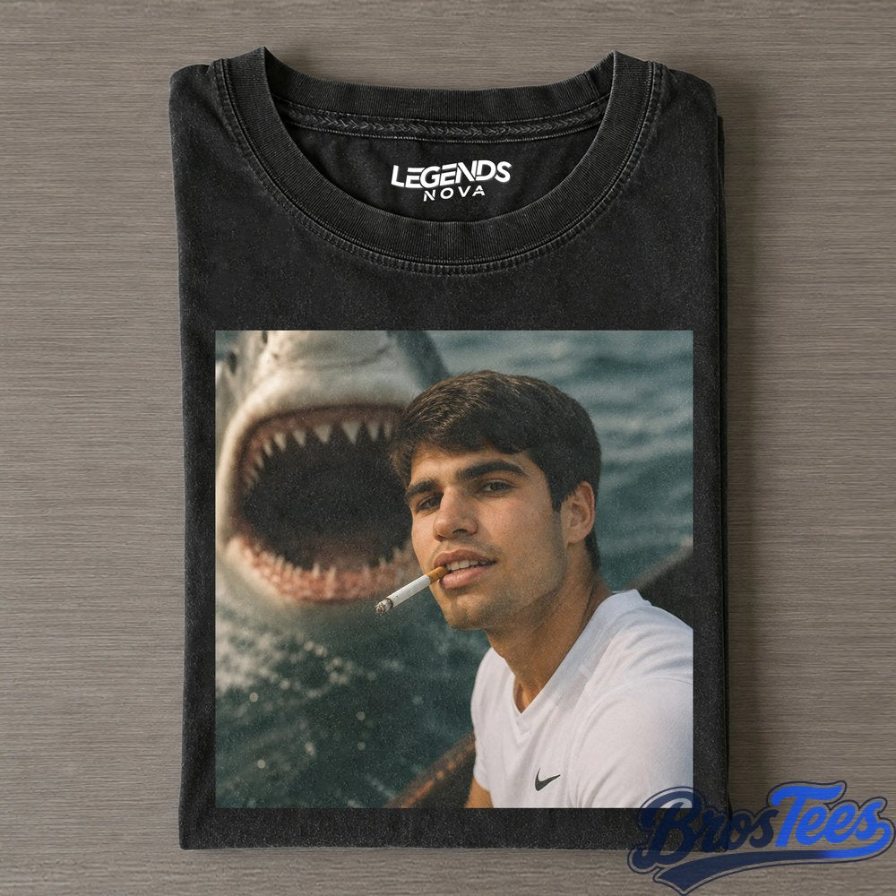 Carlos Alcaraz Smoking x Shark T-Shirt