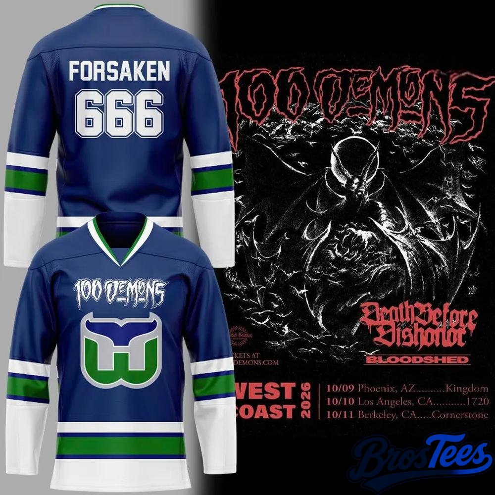 Carolina Hurricanes x 100 Demons West Coast Hockey Jersey