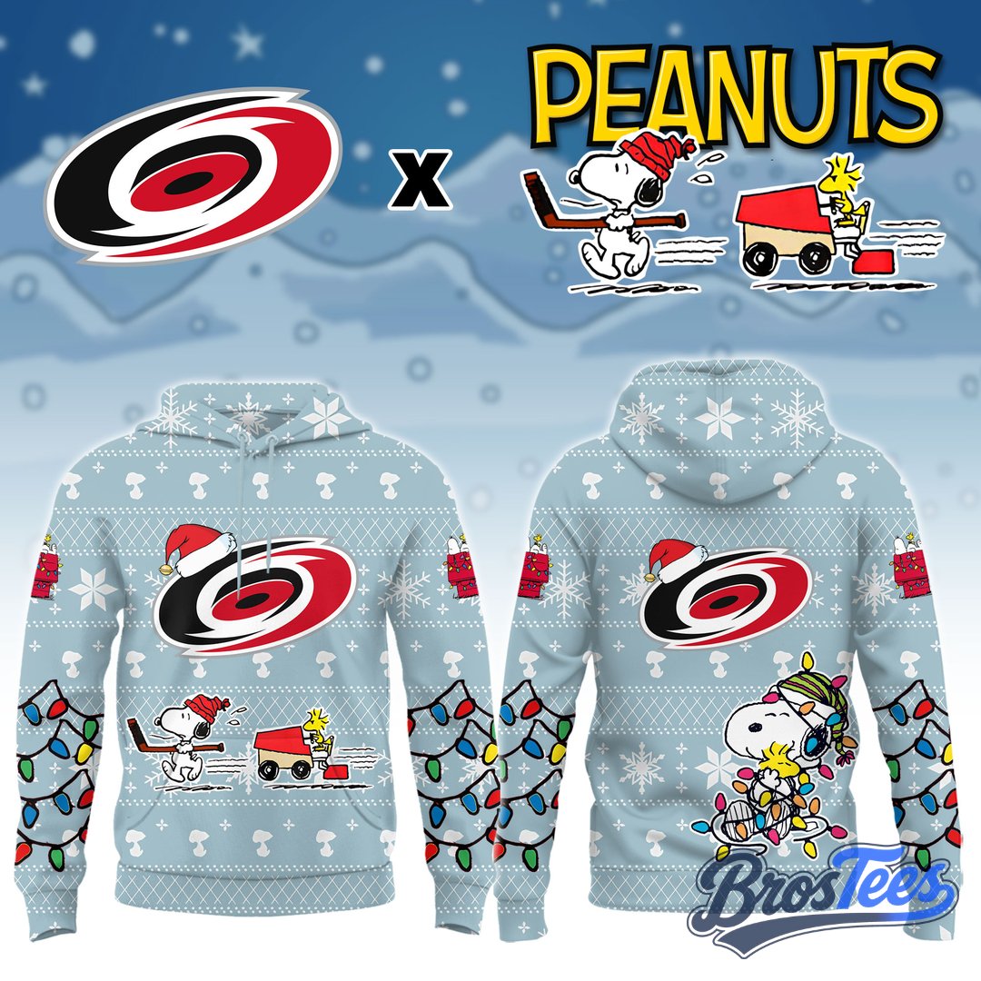 Carolina Hurricanes x Peanuts 2026 Christmas Limited Edition Hoodie