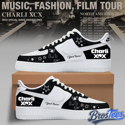 Charli XCX Music, Fashion, Film Tour 2026 Custom Air Force 1 Shoes