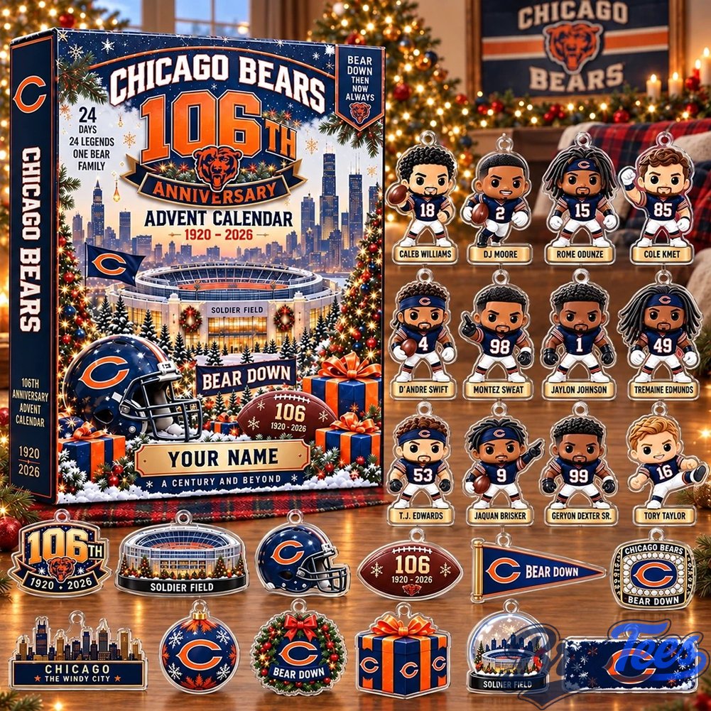 Chicago Bears 106th Anniversary Advent Calendar Christmas Countdown