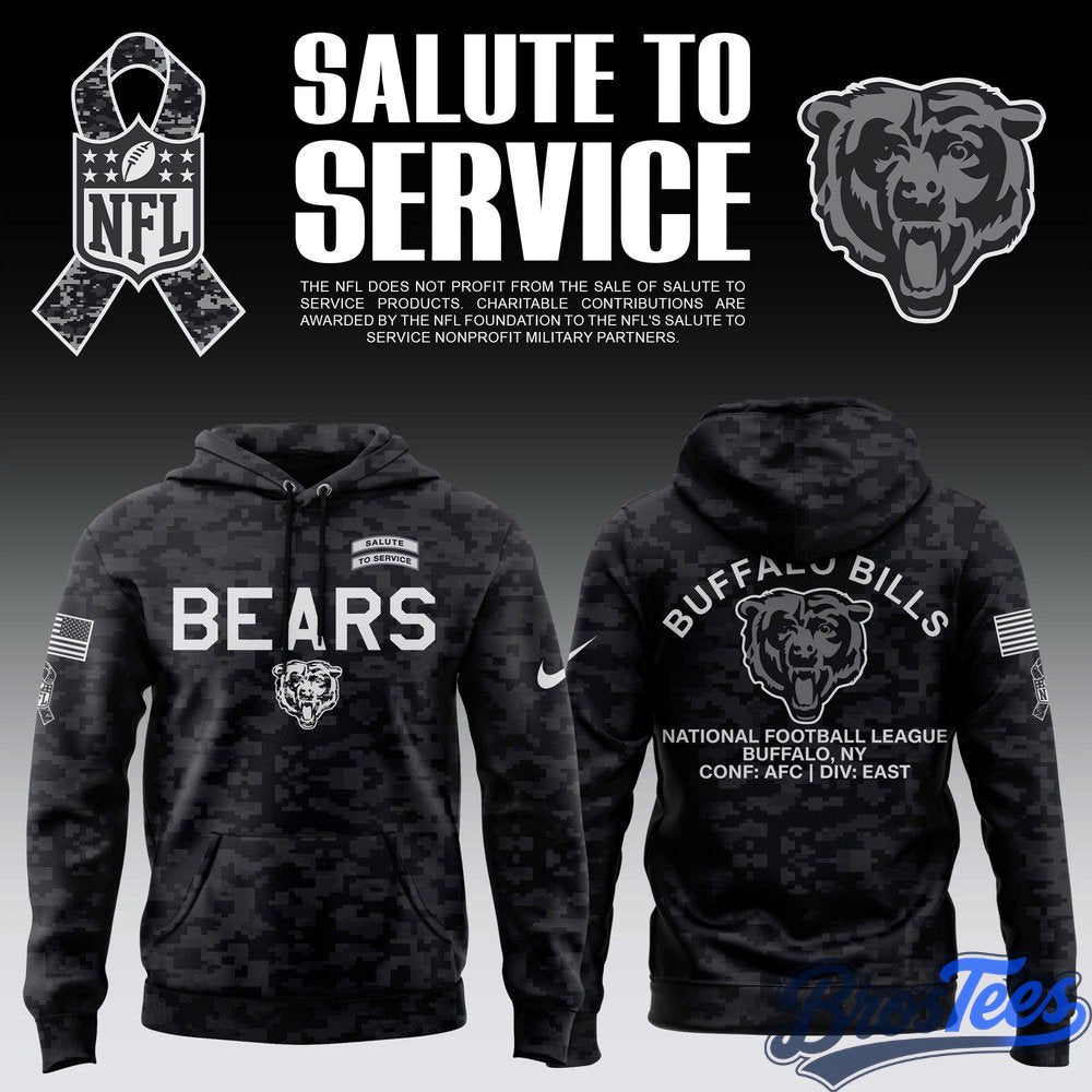 Chicago Bears 2026 Salute to Service Hoodie