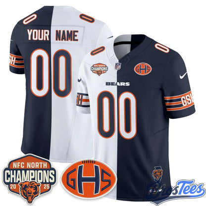 Chicago Bears 2026 Split Edition Vapor Custom Jersey - Stitched