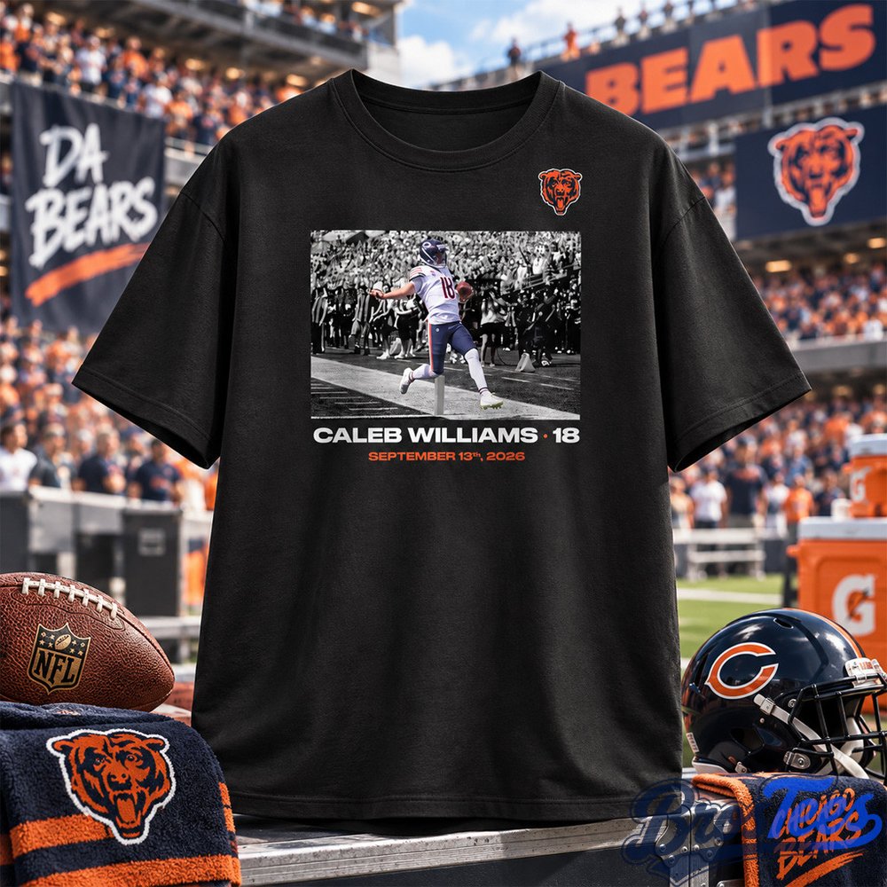 Chicago Bears Caleb Williams Flash Features Week 1 Graphic T-Shirt