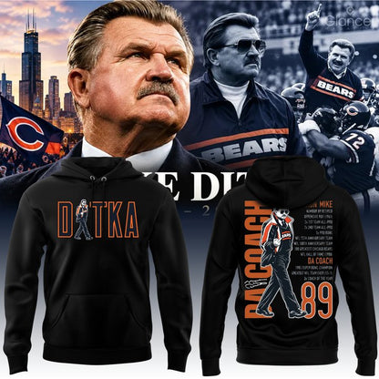 Chicago Bears Paying Tribute to Da Coach Coach Mike Ditka Forever Hoodie