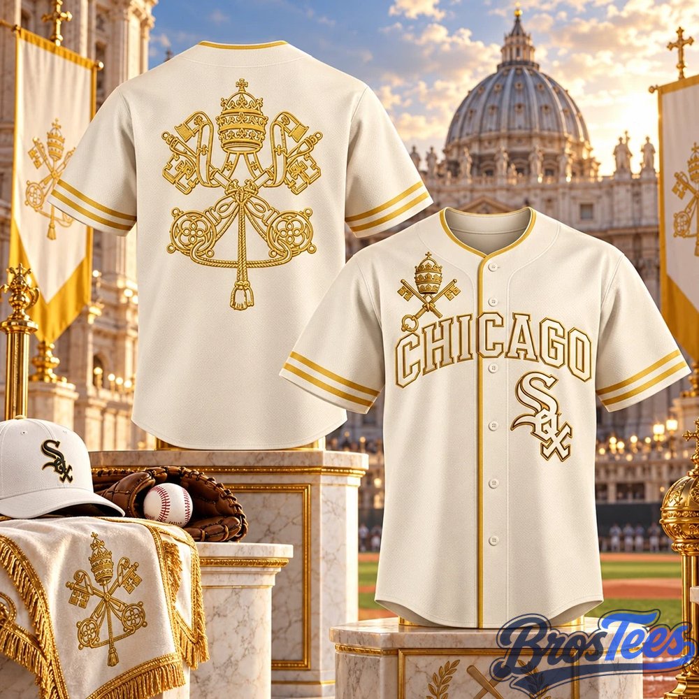 Chicago White Sox Leo XIV Blessing 2026 Cream Graphic Baseball Jersey