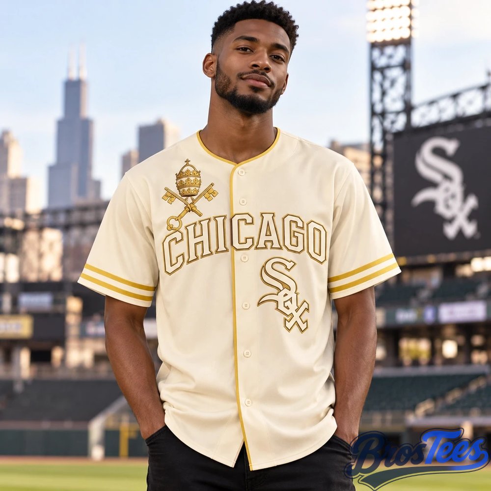 Chicago White Sox Leo XIV Blessing 2026 Cream Graphic Baseball