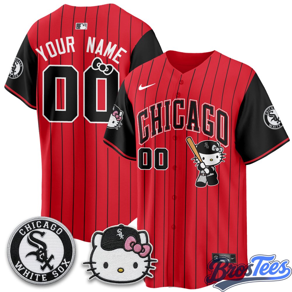 Chicago White Sox x Hello Kitty Vapor Custom Baseball Jersey