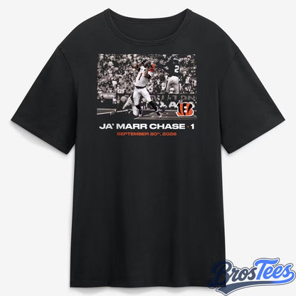 Cincinnati Bengals Ja'Marr Chase Flash Features Week 2 Graphic T-Shirt