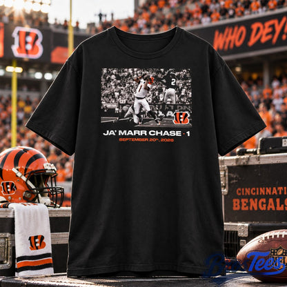 Cincinnati Bengals Ja'Marr Chase Flash Features Week 2 Graphic T-Shirt