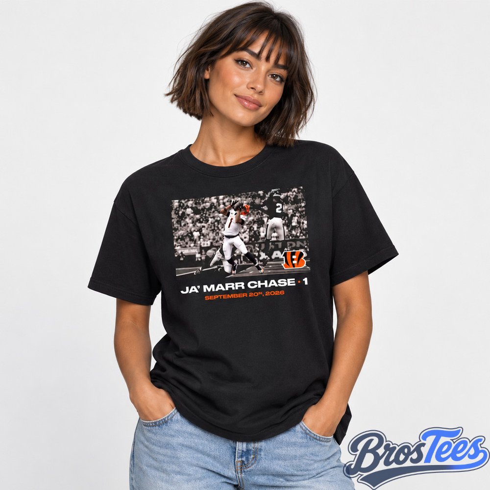 Cincinnati Bengals Ja'Marr Chase Flash Features Week 2 Graphic T-Shirt