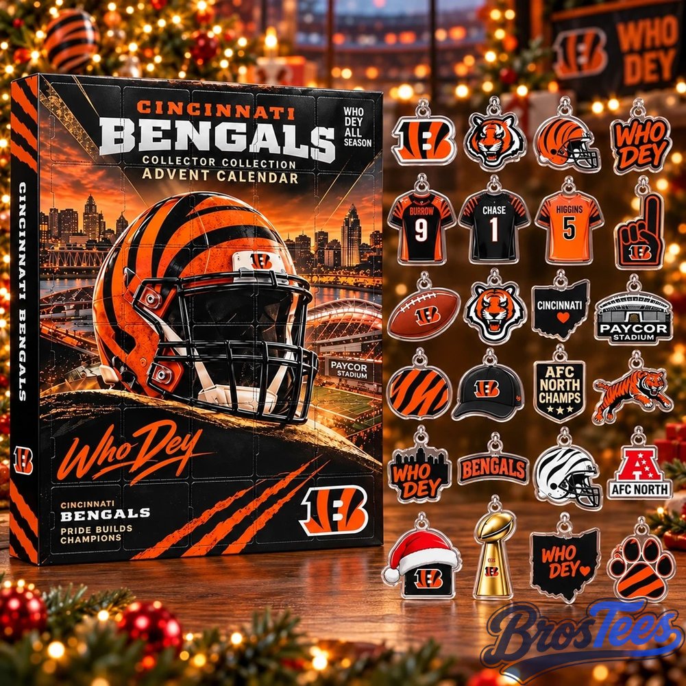 Cincinnati Bengals Tiger Christmas Advent Calendar Who Dey