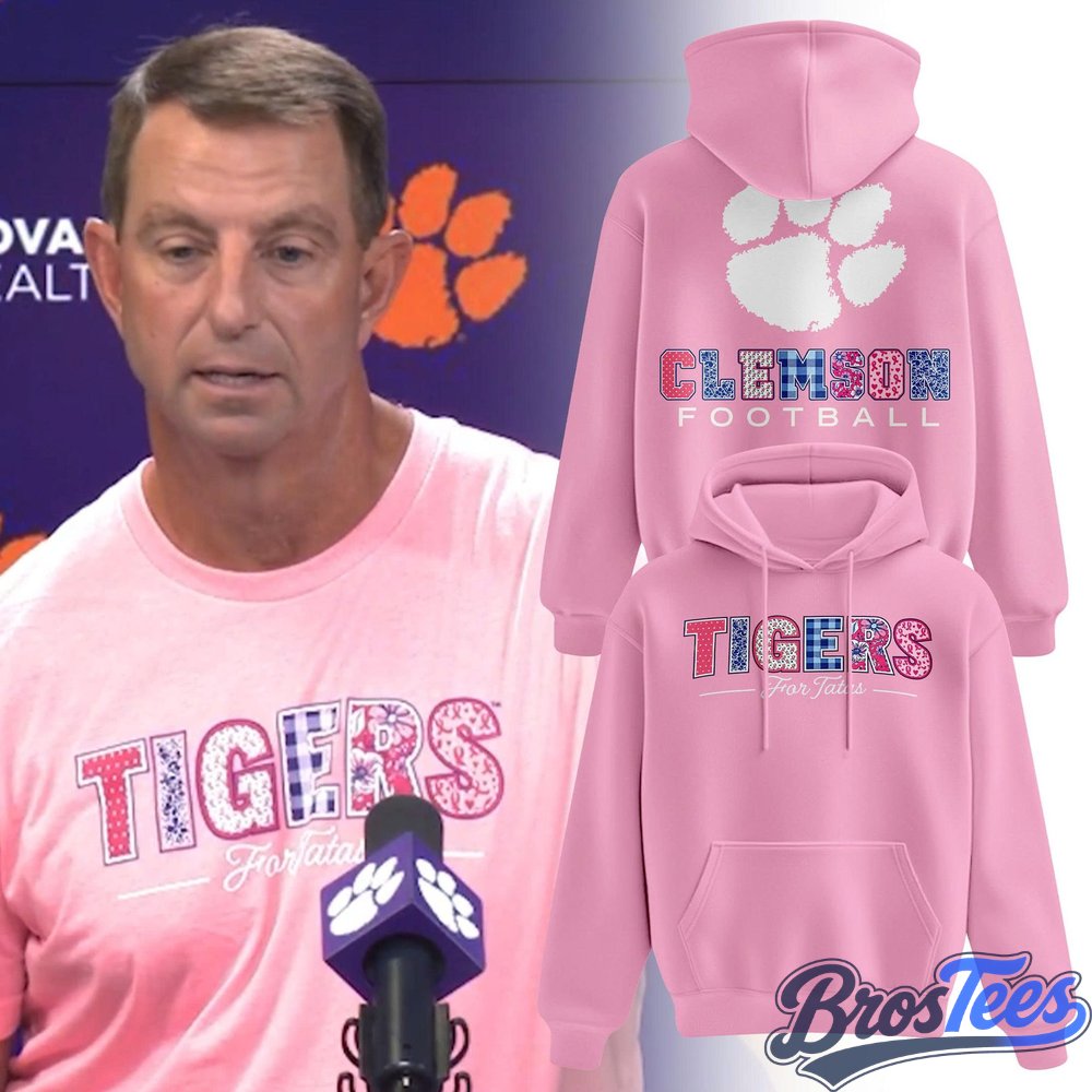 Clemson Football 2026 Breast Cancer Awareness Hoodie