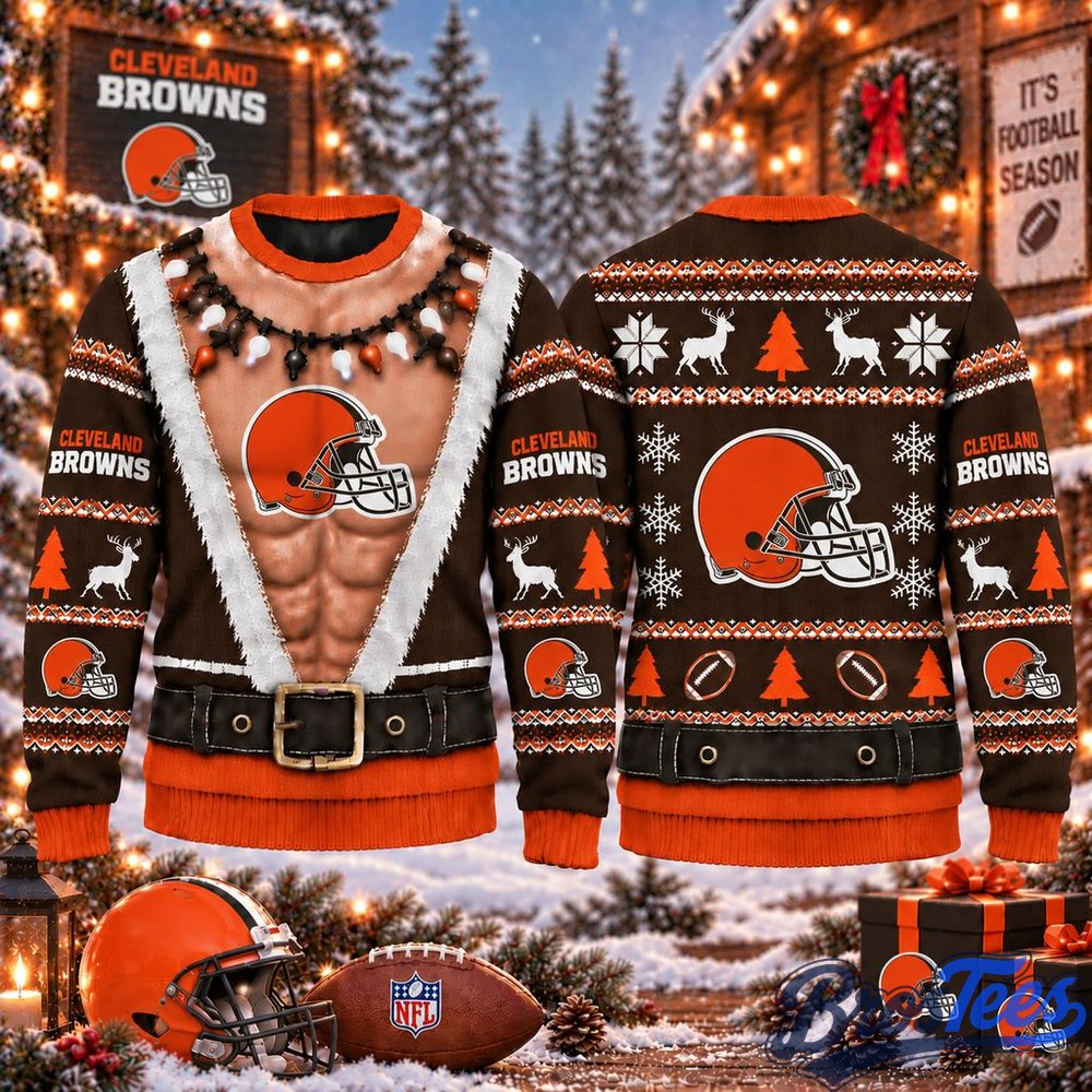 Cleveland Browns Funny Body Christmas Ugly Sweater