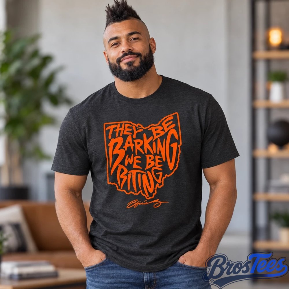 Cleveland Browns They Be Barking We Be Biting Graphic Shirt