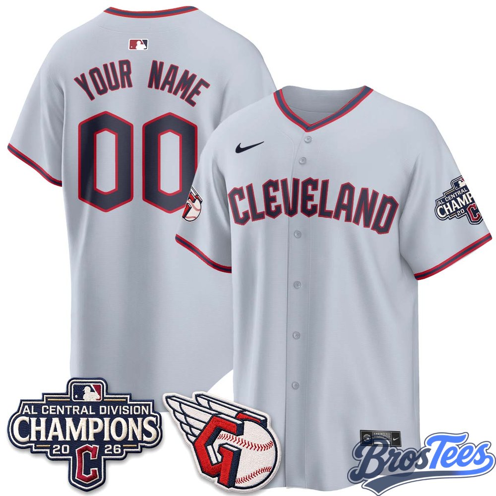 Cleveland Guardians 2026 AL Central Champs Vapor Custom Jersey
