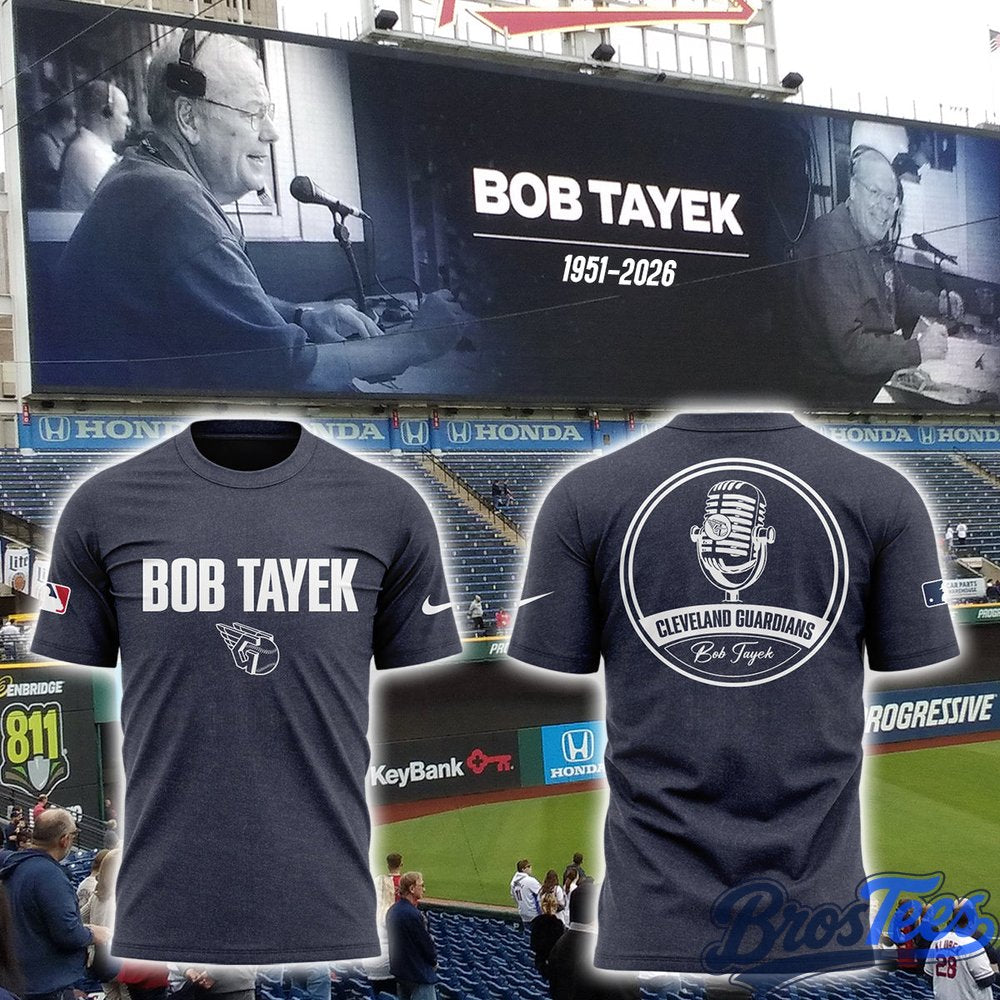 Cleveland Guardians Honoring The Legend, Voice of the Cleveland Bob Tayek T-Shirt