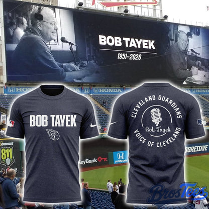 Cleveland Guardians Honoring The Legend, Voice of the Cleveland Bob Tayek T-Shirt