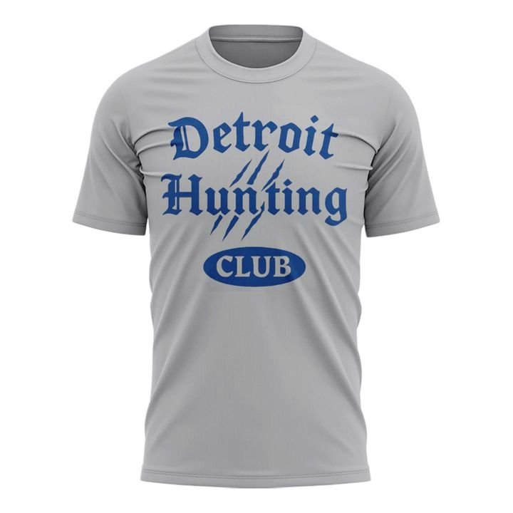 Coach Dan Campbell Detroit Hunting Club Grey Tee