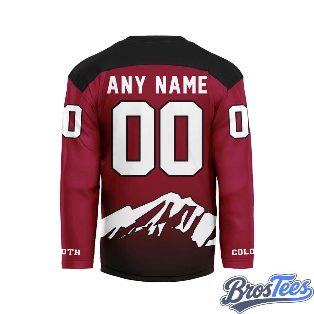 Colorado Mammoth Maroon Custom Hockey Jersey