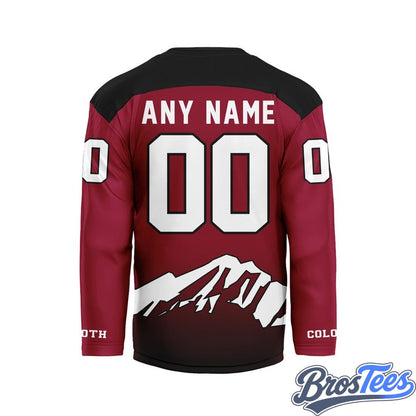 Colorado Mammoth Maroon Custom Hockey Jersey