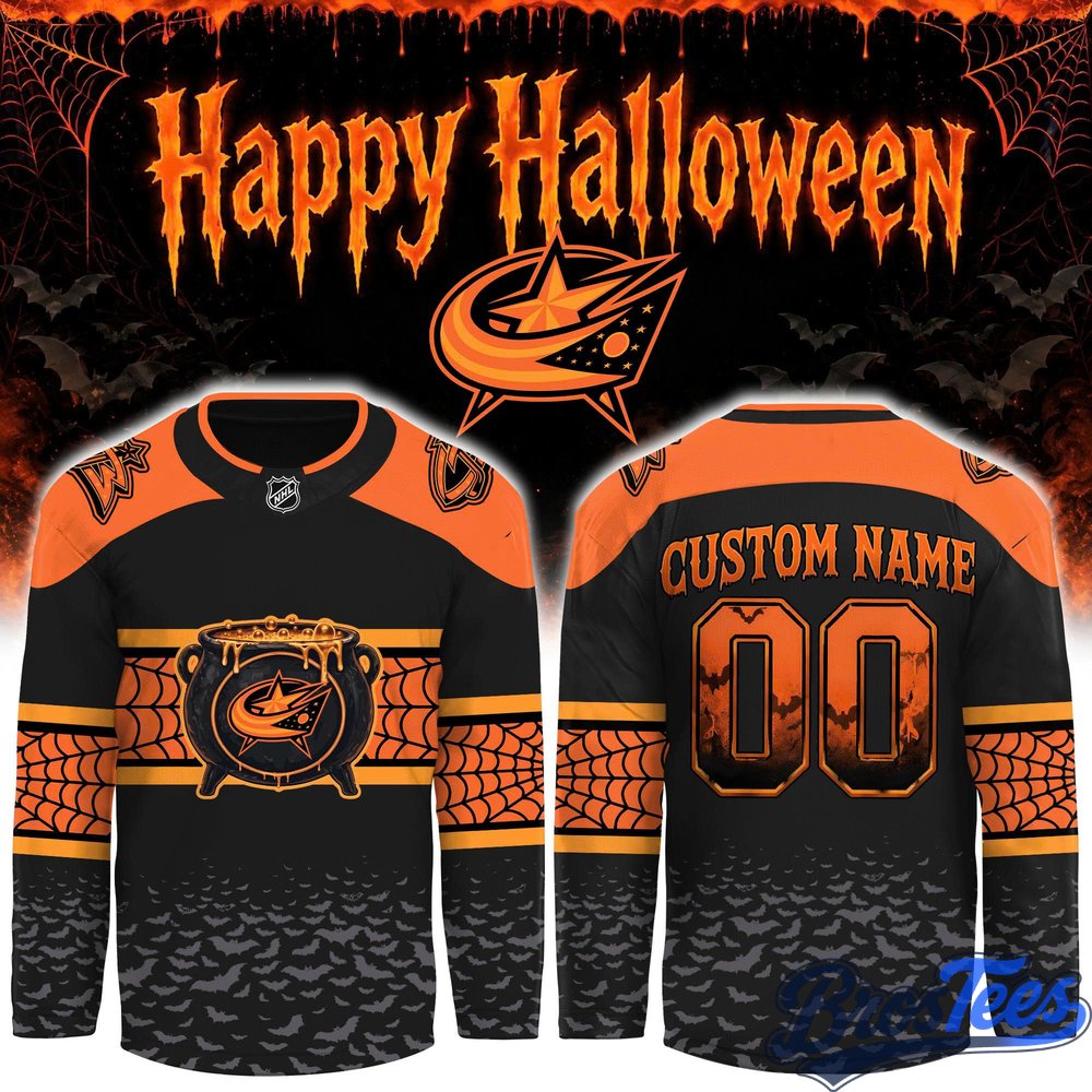 Columbus Blue Jackets x Halloween Day '26 Custom Hockey Jersey
