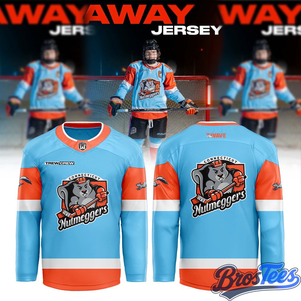 Connecticut Nutmeggers Special New 2026 Hockey Jersey - Away