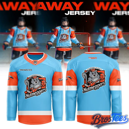 Connecticut Nutmeggers Special New 2026 Hockey Jersey - Away