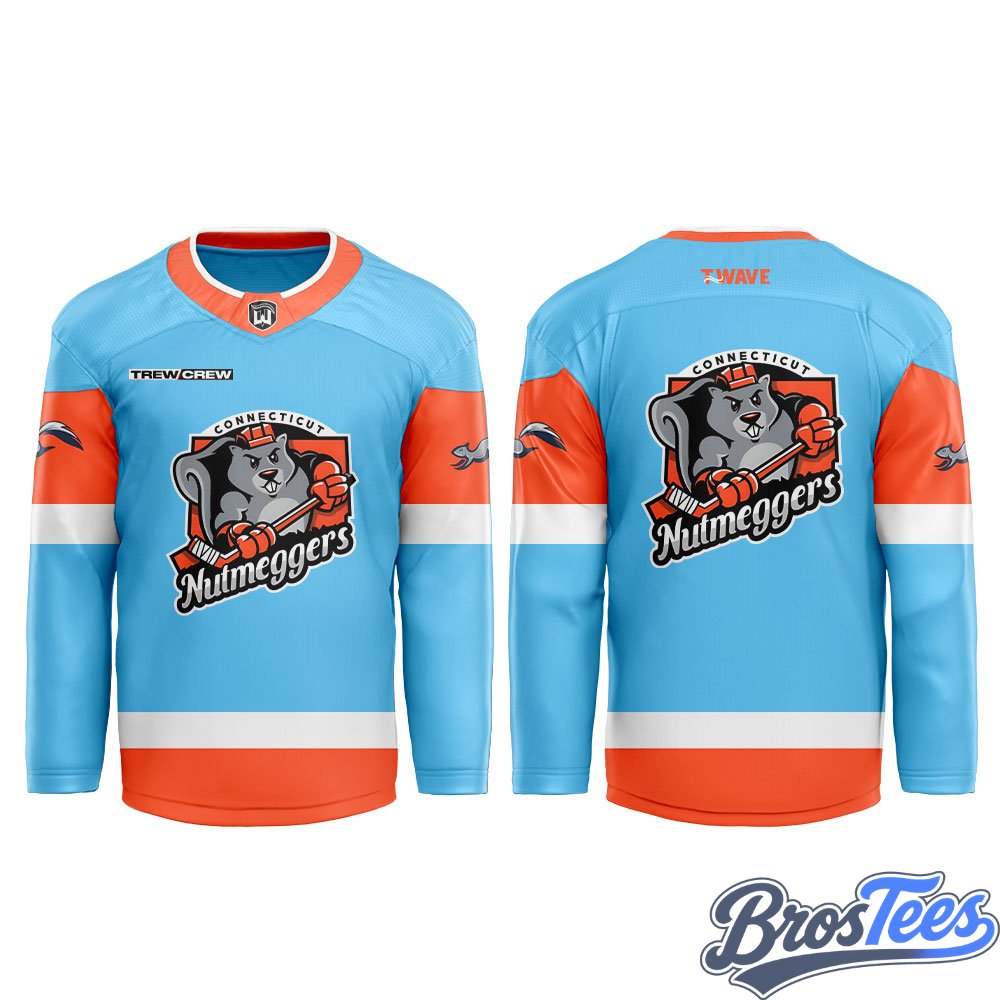 Connecticut Nutmeggers Special New 2026 Hockey Jersey - Away