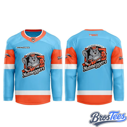 Connecticut Nutmeggers Special New 2026 Hockey Jersey - Away