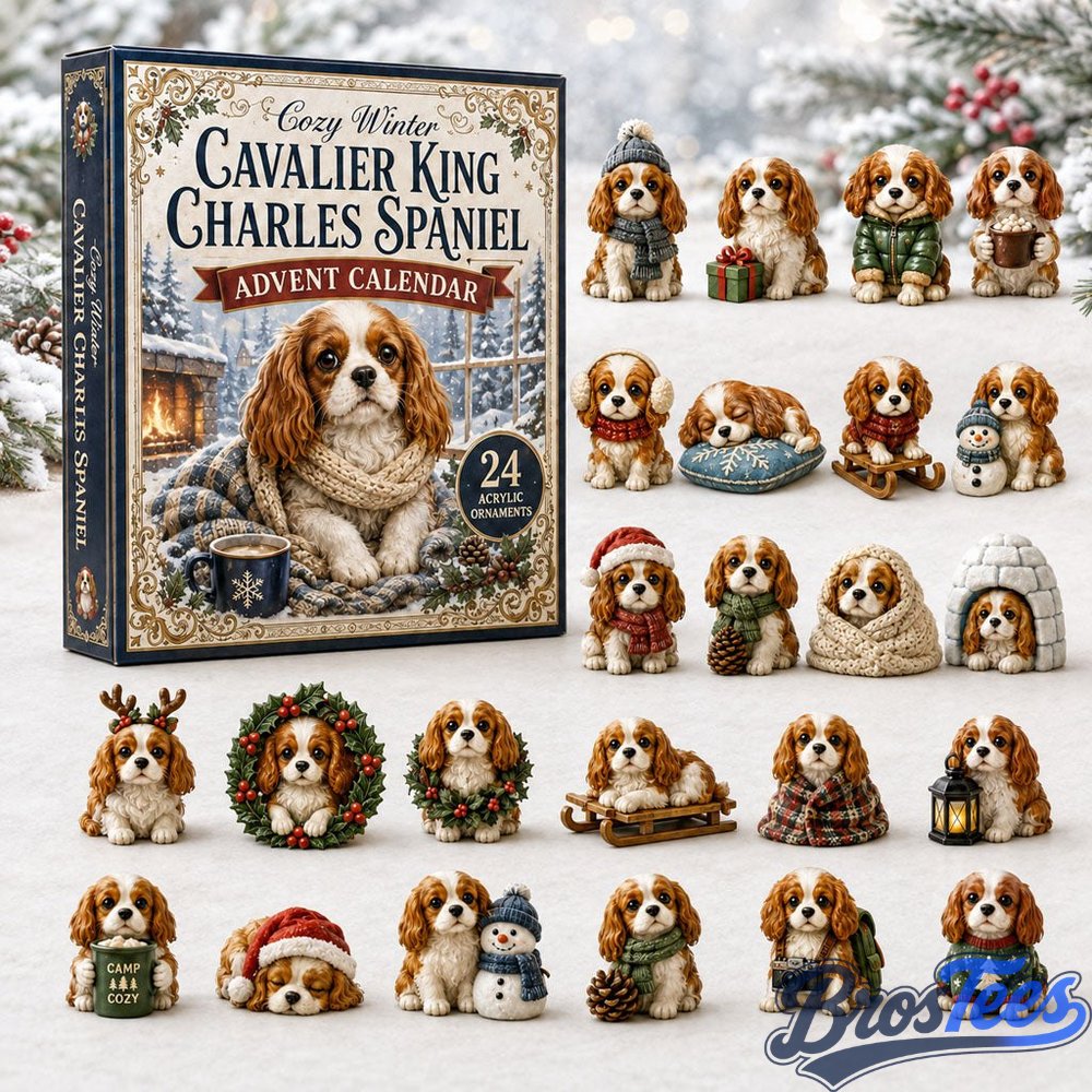 Cozy Winter Cavalier Advent Calendar 2026 - 24-Day Countdown, Acrylic Charms