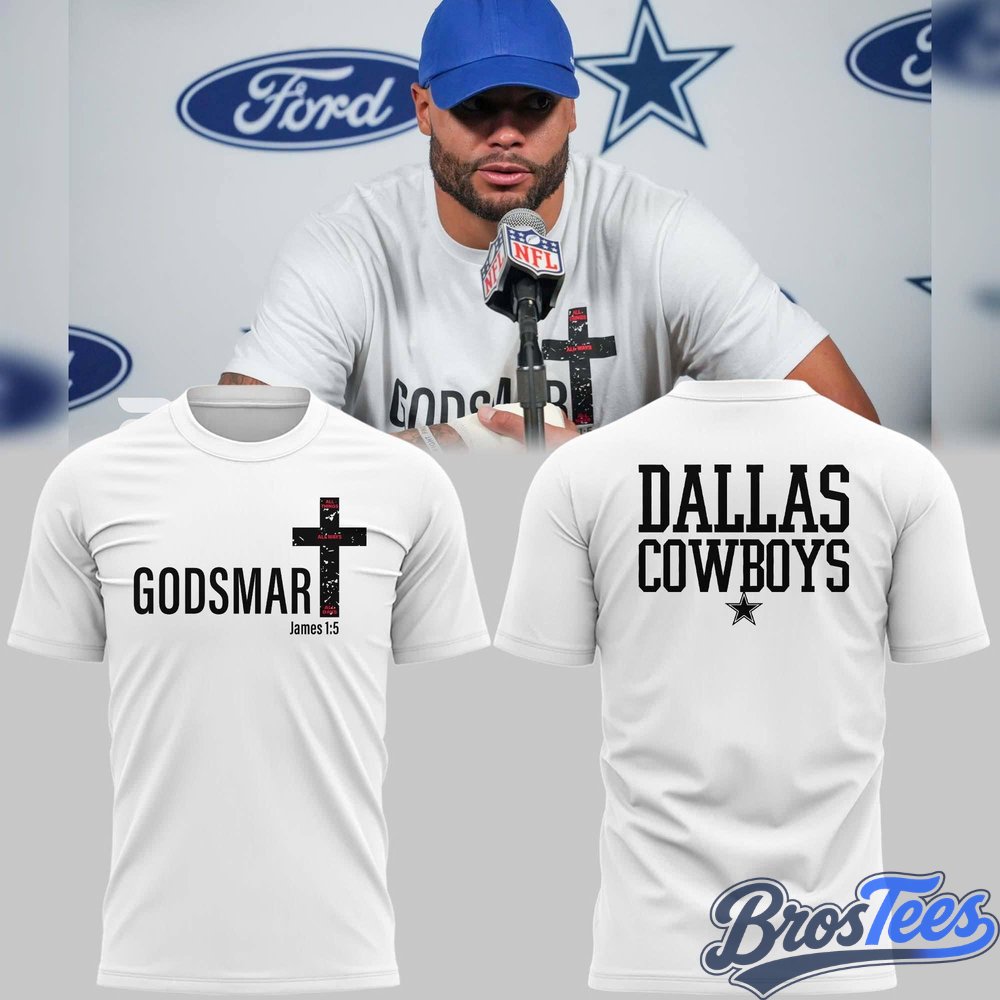 Dallas Cowboys Dak Prescott Godsmart James Shirt
