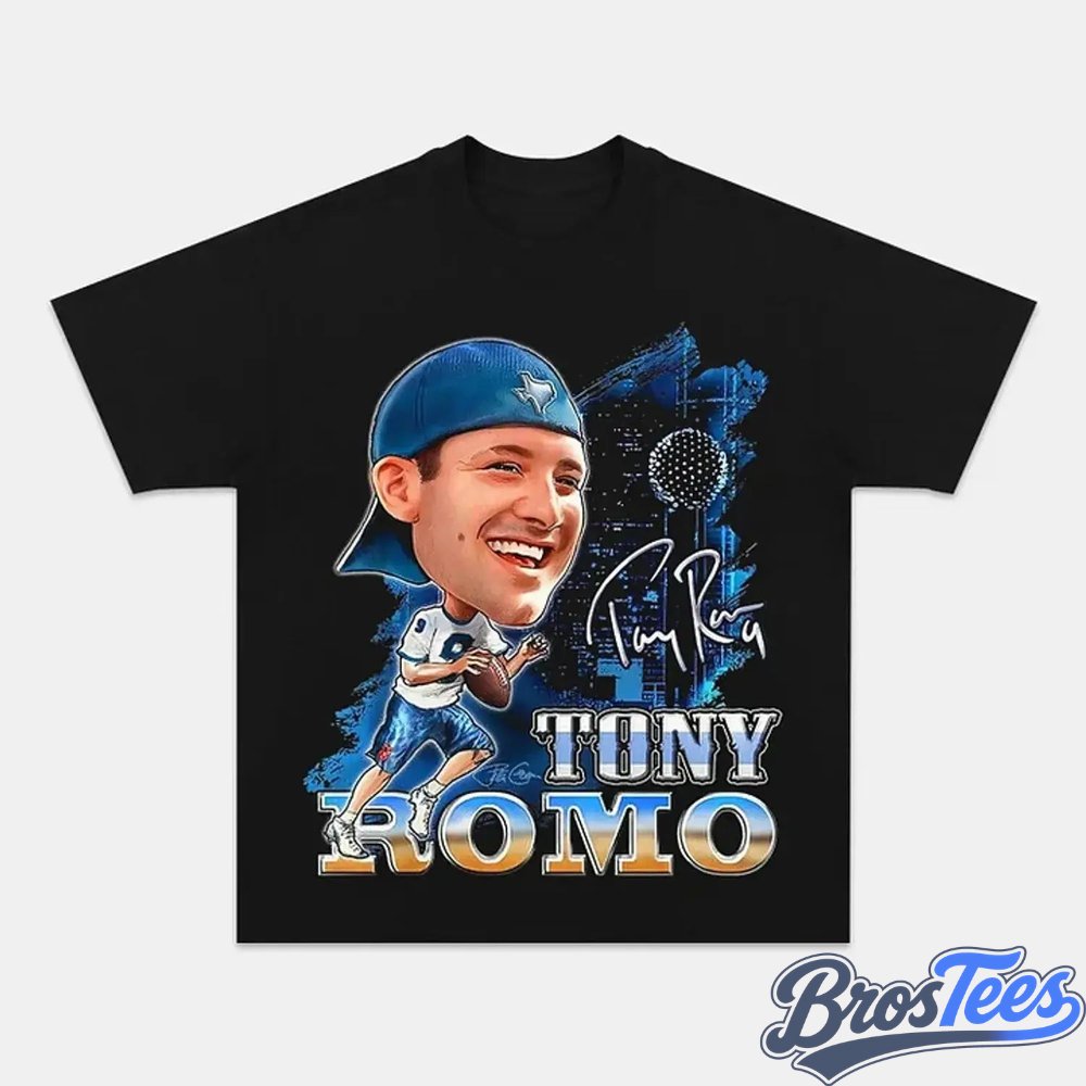 Dallas Cowboys Tony Romo Drinking & Middle Finger Tee
