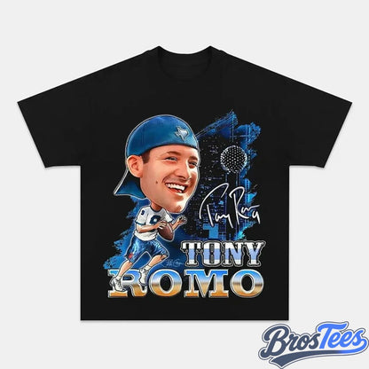 Dallas Cowboys Tony Romo Drinking & Middle Finger Tee