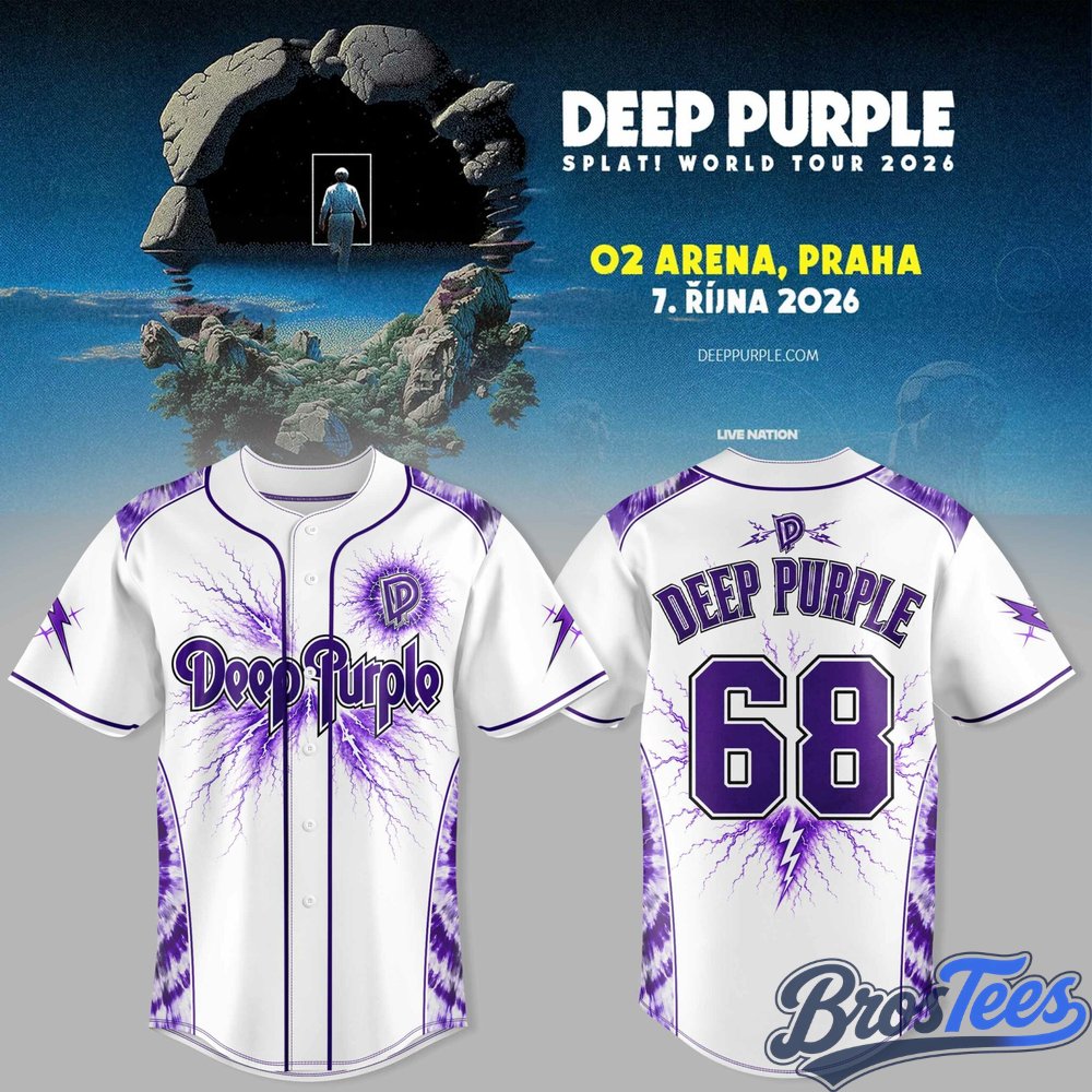 Deep Purple SPLAT! World Tour 2026 Baseball Jersey